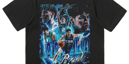 NBA Star Retro T-Shirt - Curry Kobe Morant Rose
