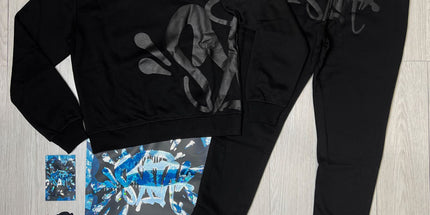 High Quality Syna Hip Hop Foam Print T-Shirt Set