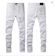 vintage hole slim stretch jeans