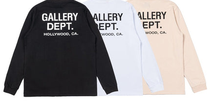 GALLERY DEPT Classic Letter Print Long Sleeve Tee