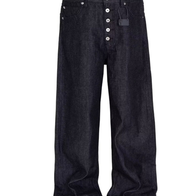 Black Wide-Leg Street Jeans