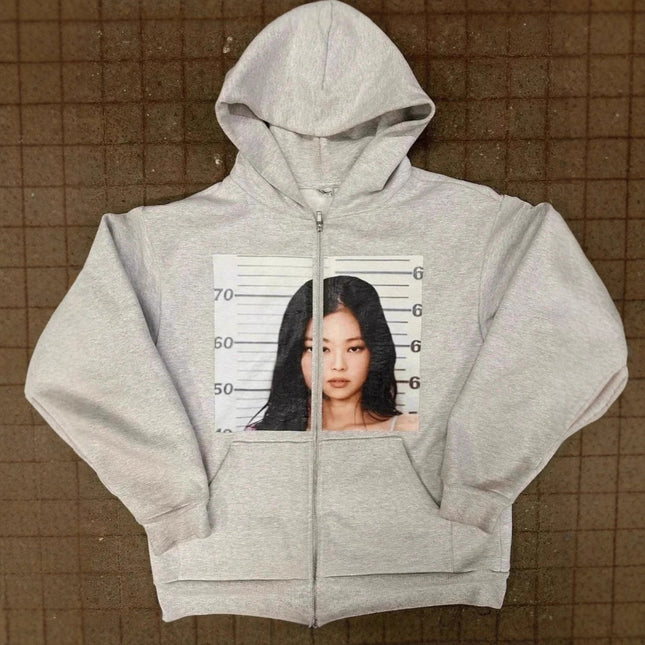 Y2K Gothic Zip Sweatshirt