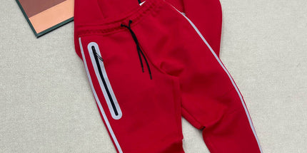 hooded tech fleece zipper suit