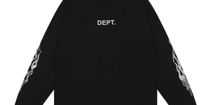 GALLERY DEPT Cotton Loose Long Sleeve Letter Tee