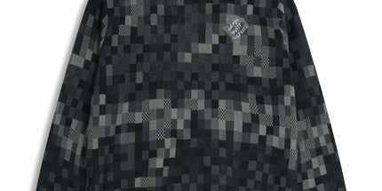 Correct version 25ss donkey family autumn and winter new four-leaf checkerboard letter logo jacquard wool knitwear sweater