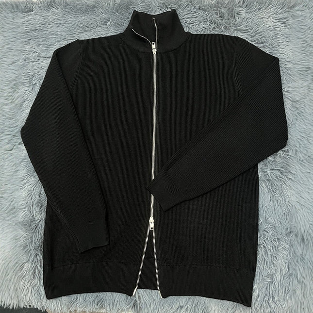 Zip Collar Knit Sweater