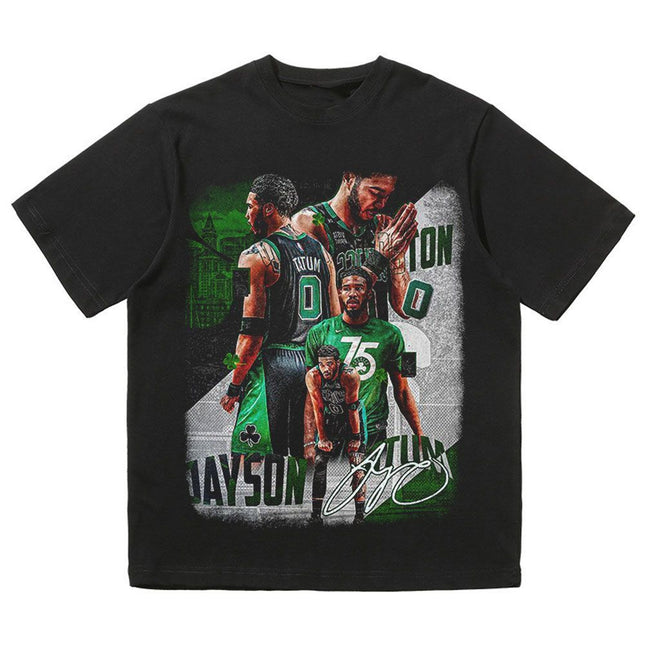 NBA Star Retro T-Shirt - Curry Kobe Morant Rose