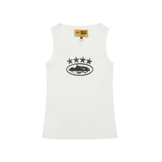 Basic LOGO Crew Neck Sleeveless Vest T-Shirt