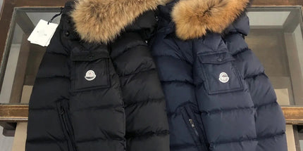 Unisex Fur Collar Hooded Winter Coat
