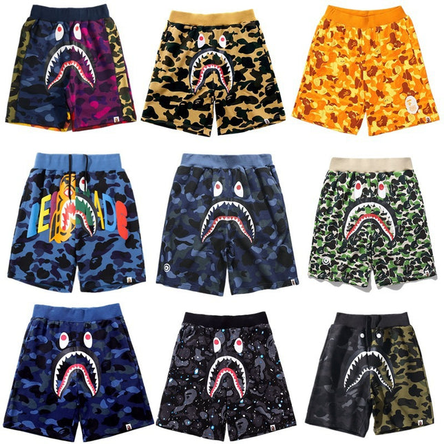 Japanese Shark Head Casual Quick-Dry Beach Shorts