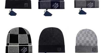 Classic Leather Label Unisex Knitted Beanie