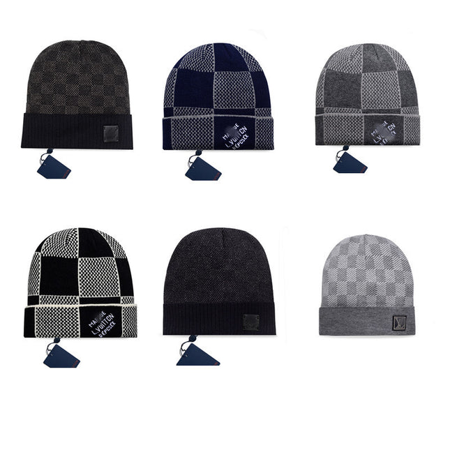 Classic Leather Label Unisex Knitted Beanie