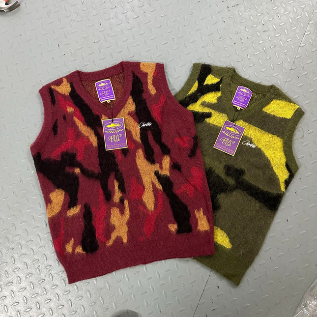 Corteiz Mohair Knit Vest Sweater