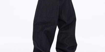 Black Wide-Leg Street Jeans