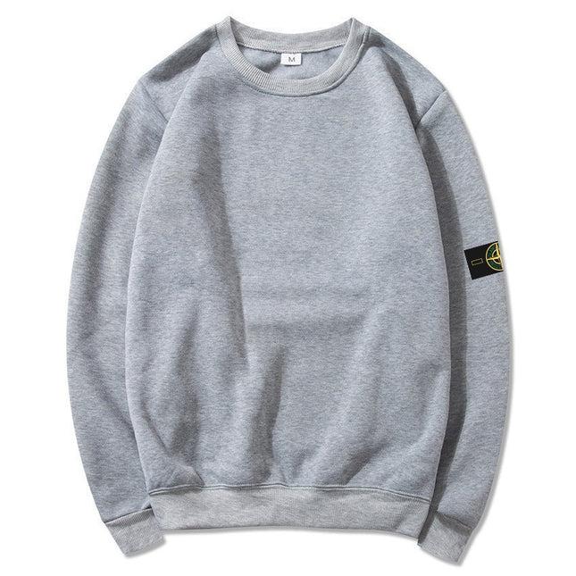 STON Stone Hooded Sweatshirt Badge Crewneck