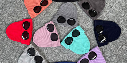 Rib CP Glasses Knit Caps - Unisex Winter Warmth