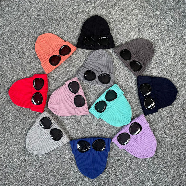 Rib CP Glasses Knit Caps - Unisex Winter Warmth