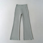 Gray-green bell bottoms