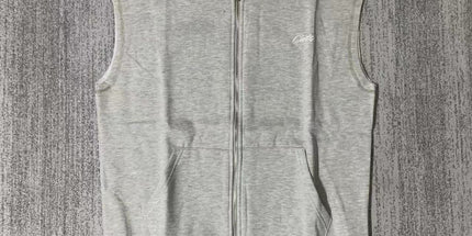 Corteiz Embroidered Sleeveless Zipper Vest
