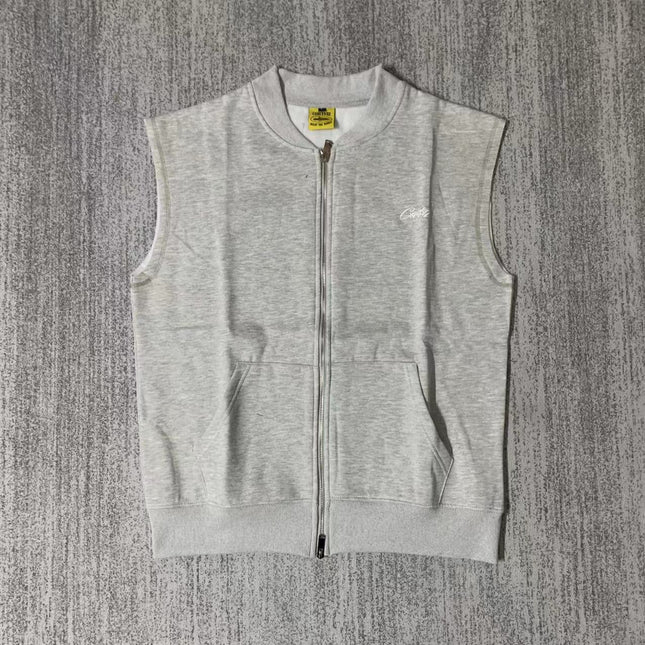 Corteiz Embroidered Sleeveless Zipper Vest