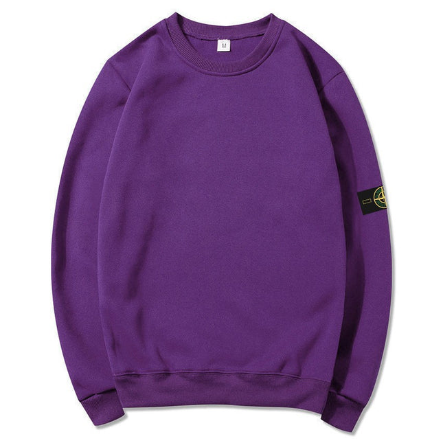 STON Stone Hooded Sweatshirt Badge Crewneck