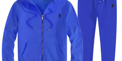 RL Pony Embroidered Zip Hoodie & Sweatpants Set