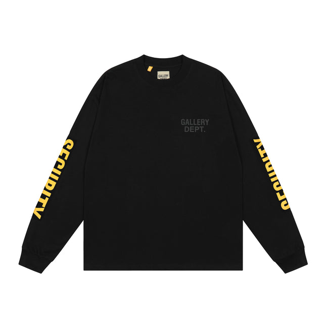 GALLERY DEPT Cotton Loose Long Sleeve Letter Tee