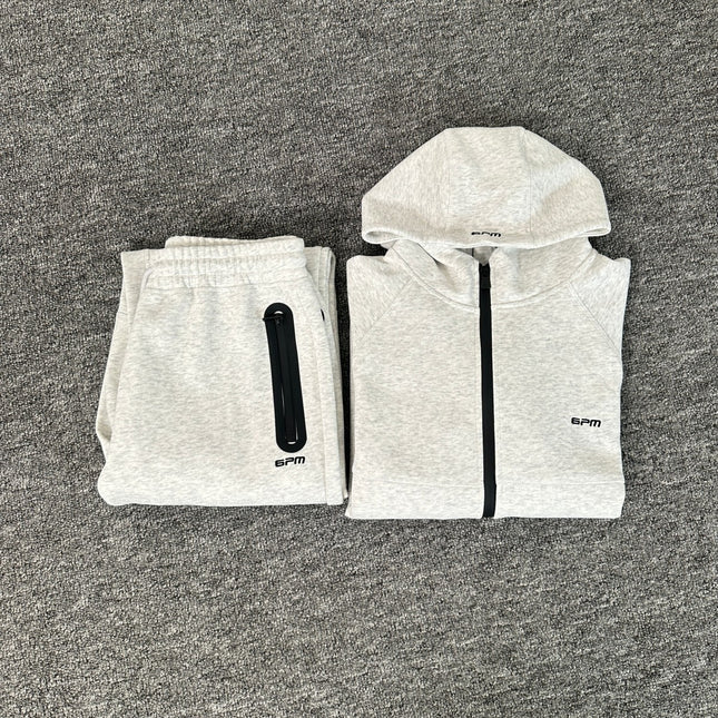 Velvet Hooded Tracksuit Set