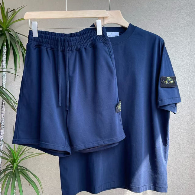 Unisex Casual Crewneck Summer Suit Set