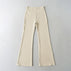 S / Khaki Flared Pants