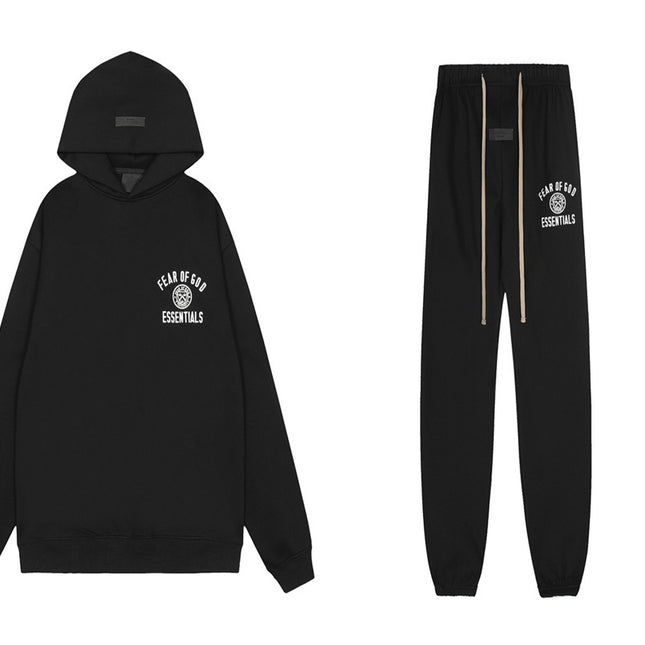 ESSENTIALS fleece Hooded Set