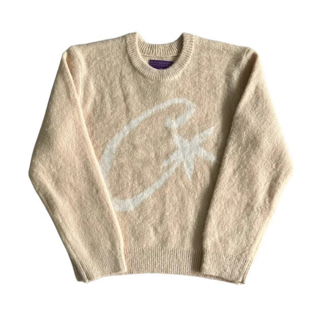 Versatile Long-Sleeved Knit Sweater Pullover
