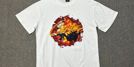 240g Unisex Letter Logo T-Shirt