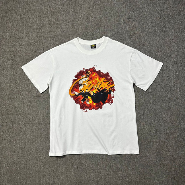 240g Unisex Letter Logo T-Shirt