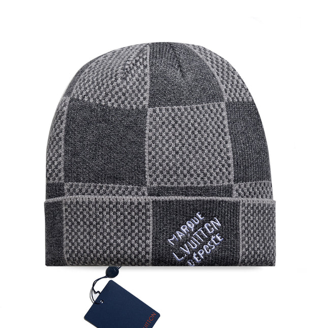 Classic Leather Label Unisex Knitted Beanie