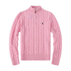 6009 Half Zip Pink