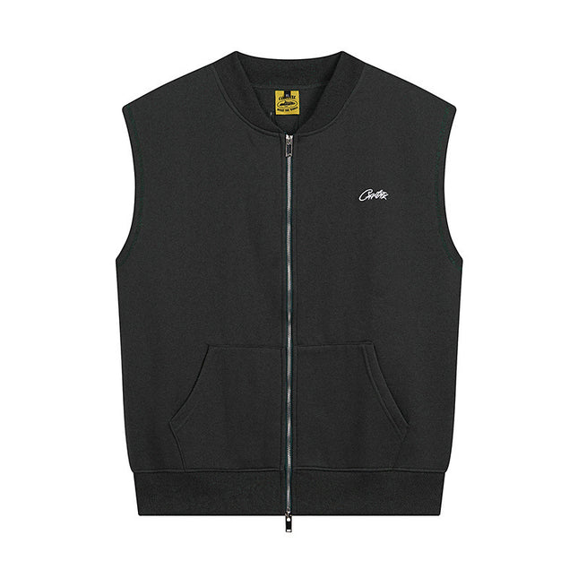 Streetwear Zipper Vest and Shorts Set