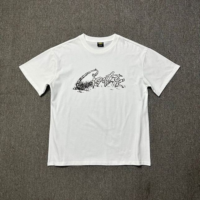 240g Unisex Letter Logo T-Shirt