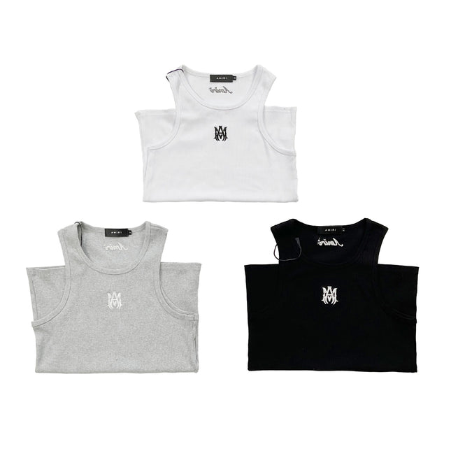AM Embroidery Casual Sports Vest Unisex