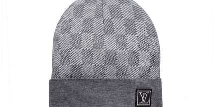 Classic Leather Label Unisex Knitted Beanie