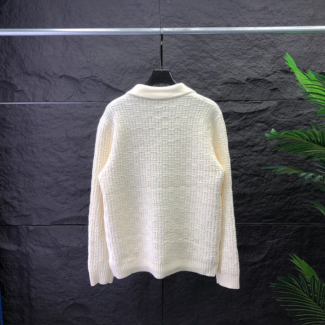 Polo Collar Knit Sweater