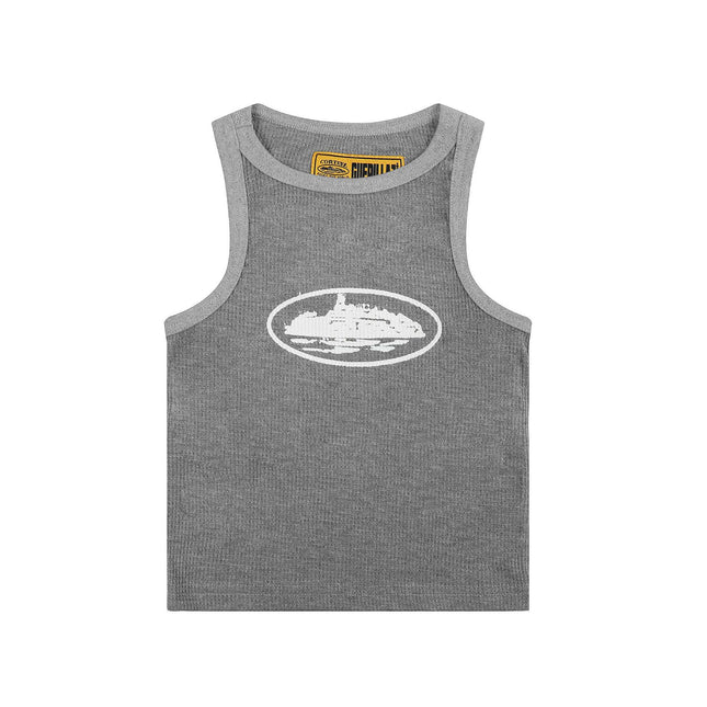 Basic LOGO Crew Neck Sleeveless Vest T-Shirt
