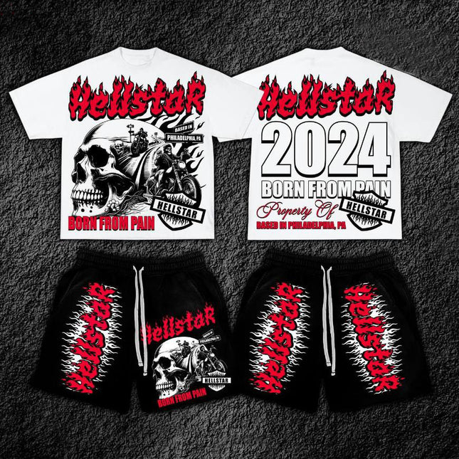 Crew Neck T-Shirt & Shorts Set