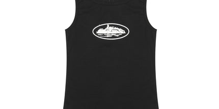 Basic LOGO Crew Neck Sleeveless Vest T-Shirt