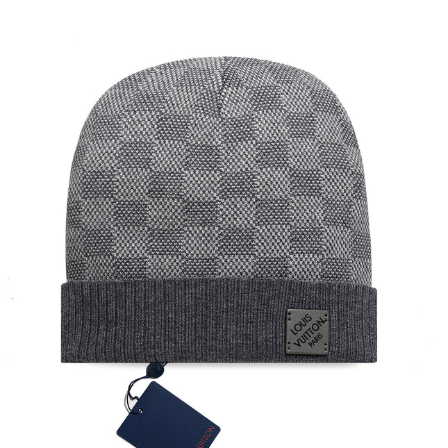 Classic Leather Label Unisex Knitted Beanie