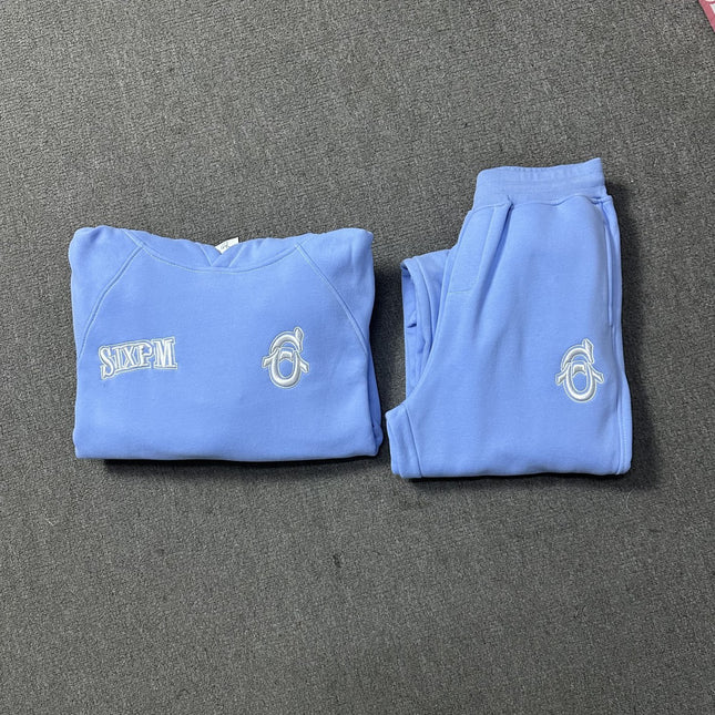 Velvet Hooded Tracksuit Set