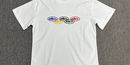 240g Unisex Letter Logo T-Shirt