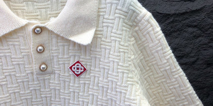 Polo Collar Knit Sweater