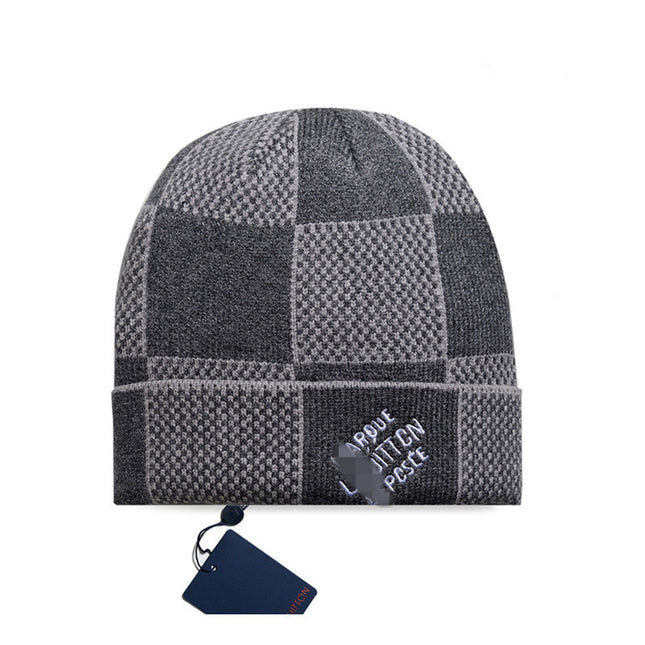 Classic Leather Label Unisex Knitted Beanie