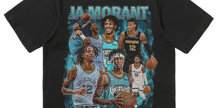 NBA Star Retro T-Shirt - Curry Kobe Morant Rose